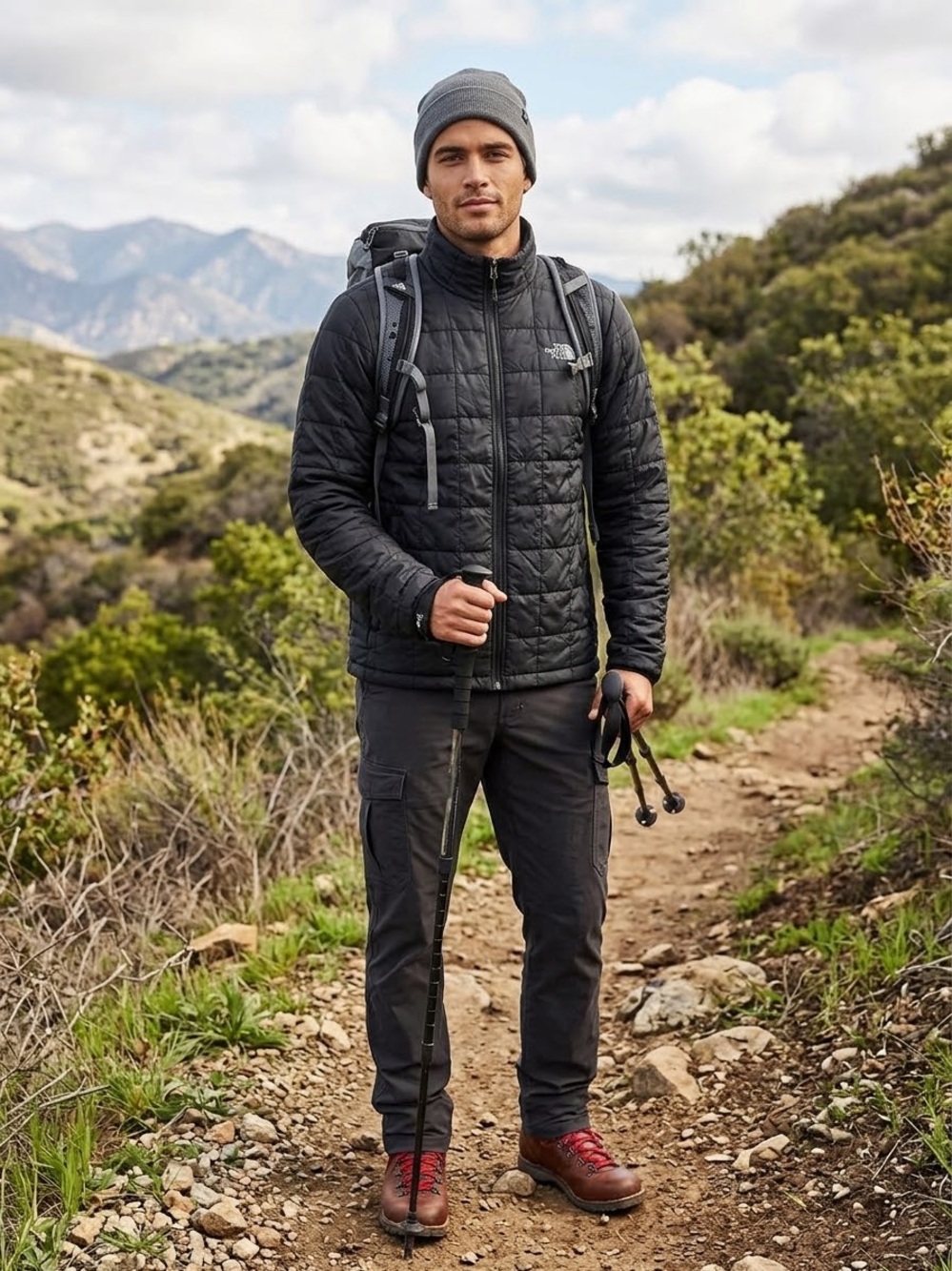 The North Face Full Zip Insulated Quilted Puffer Jacket Black Men’s Large